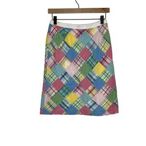 Brooks Brothers Multicolor Patchwork Mini Skirt